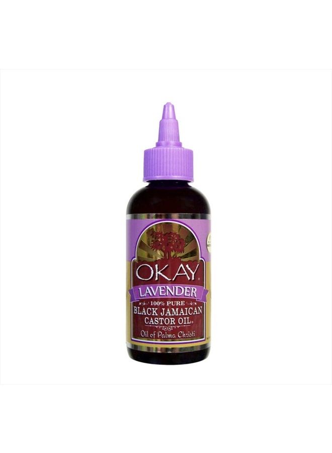 OKAY BLACK JAMAICAN CASTOR OIL with LAVENDER 4oz / 188ml - Image 1
