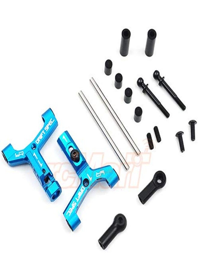 Yeah Racing Aluminum Track Width Adjustable Front Lower Suspension Arm for Tamiya TT02D TATT-S03 Blue #TATT-009BU - Image 1