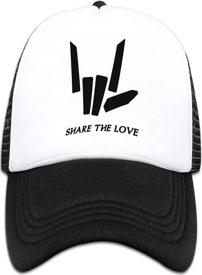 Negi Share The Love Adjustable Boy and Girls Mesh Baseball Caps Kids Truckers Hats Toddler Baby Snapback Hat Children Sun Protection Hat - Image 1