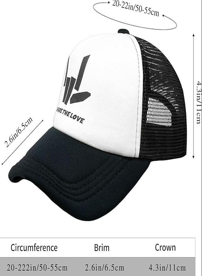 Negi Share The Love Adjustable Boy and Girls Mesh Baseball Caps Kids Truckers Hats Toddler Baby Snapback Hat Children Sun Protection Hat - Image 2