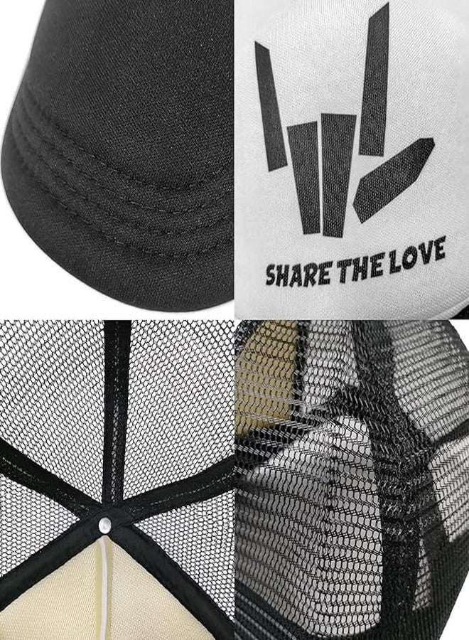 Negi Share The Love Adjustable Boy and Girls Mesh Baseball Caps Kids Truckers Hats Toddler Baby Snapback Hat Children Sun Protection Hat - Image 5