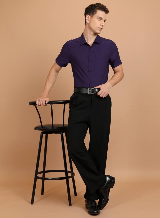 كيتش قميص كاجوال بقصة ضيقة وياقة واسعة من ستايلي - Image 2