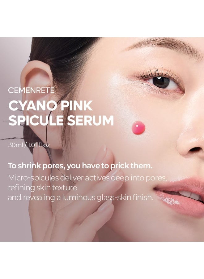 دكتور ميلاكسين Dr.Melaxin Cemenrete Cyano Pink Spicule Serum with Calcium, pore tightening refines pores tightening serum 1.01 fl. oz. - Image 3