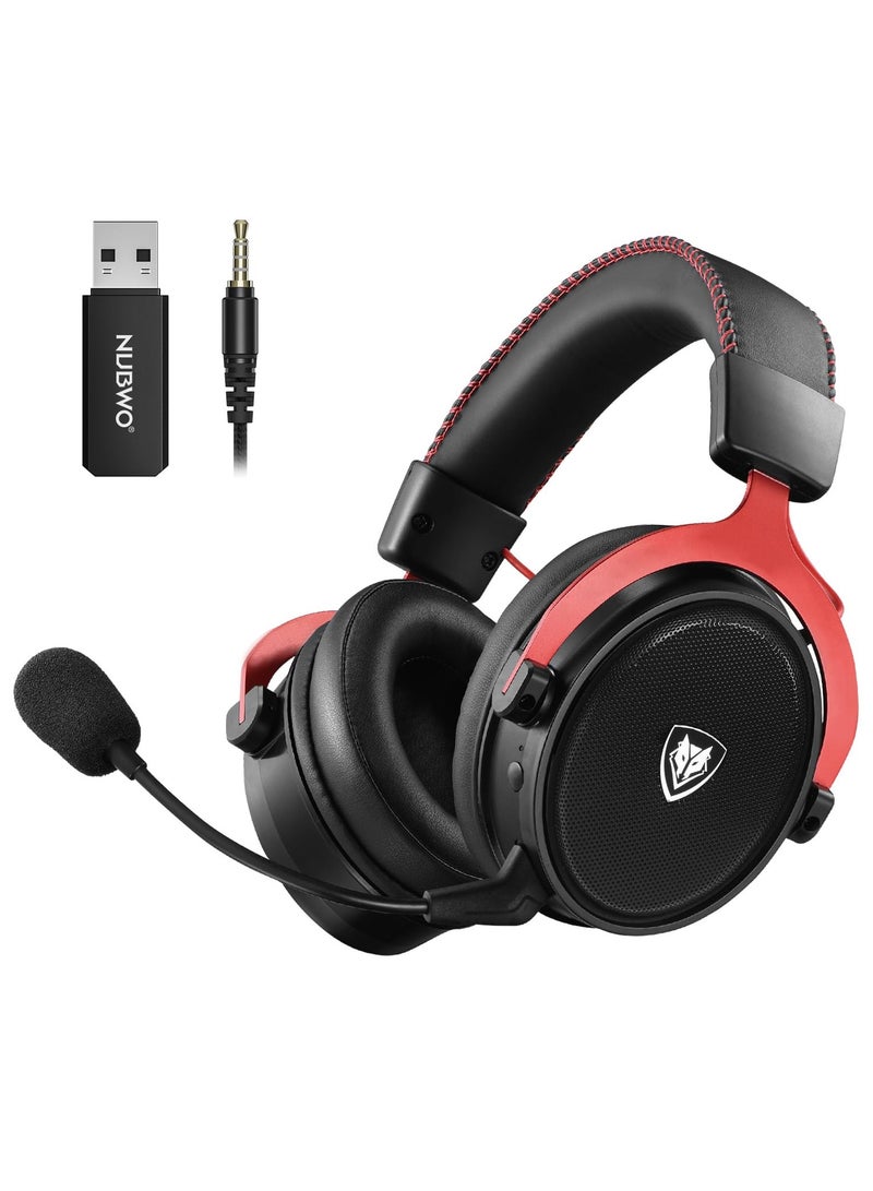 NUBWO G07 Wireless Gaming Headset,2.4GHz & Bluetooth Technology with Noise-Canceling Microphone, Stereo Sound, Compatible with PC, PS5, PS4, Mac,3.5mm Wired Mode for Xbox Series - Image 1
