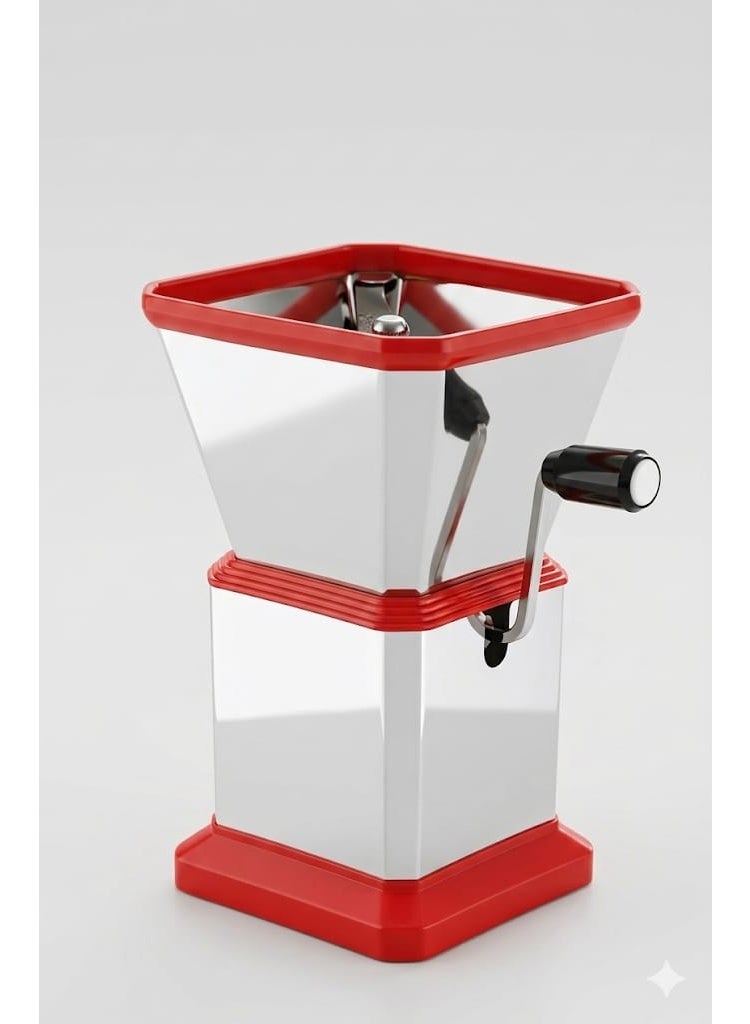 A multi-purpose dry vegetable and fruit slicer with a practical and fast design for easily and efficiently slicing onions, peppers, and other dry ingredients.