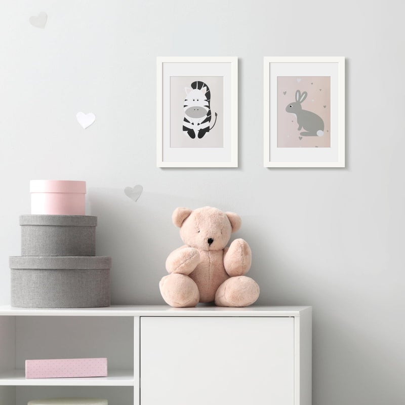 upsimples upsimples A4 Picture Frame  Display Pictures 6x8 with Mat or 8.3x11.7 Without Mat  Wall Hanging Photo Frame  White  1 Pack - Image 2