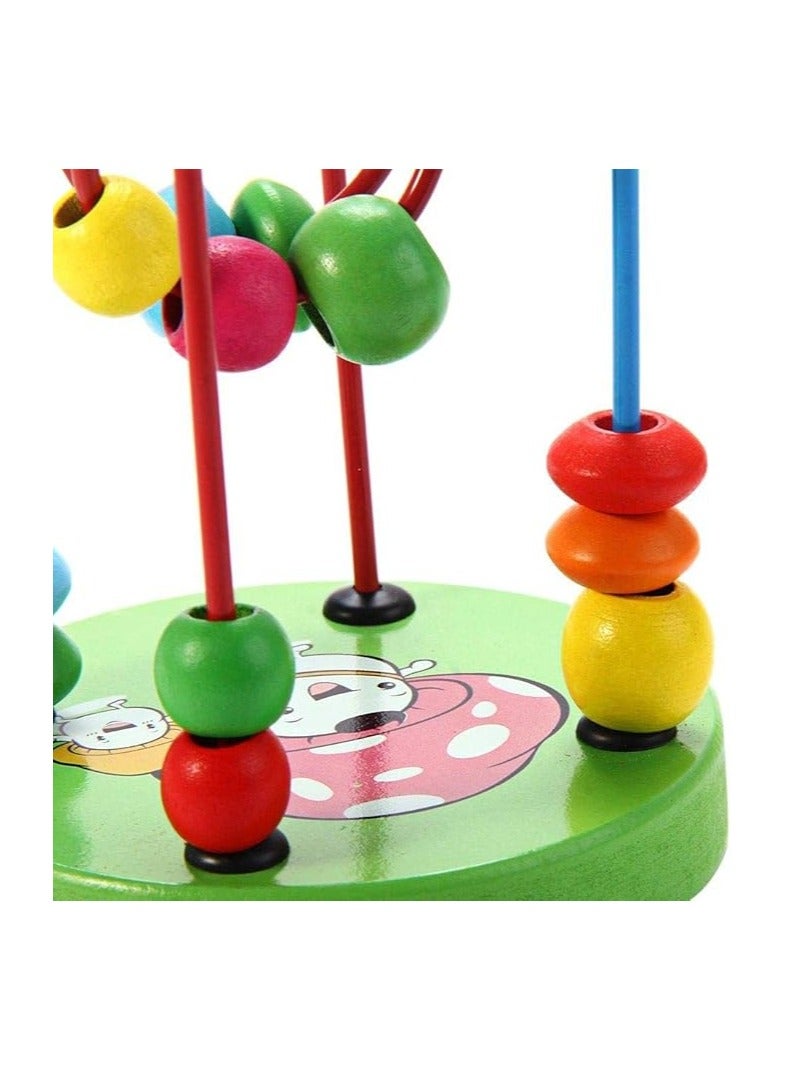 Mini Colorful Wooden Bead Maze Toy for Babies – Educational & Interactive Game – Enhances Fine Motor Skills and Hand-Eye Coordination – Safe & Non-Toxic - Image 4