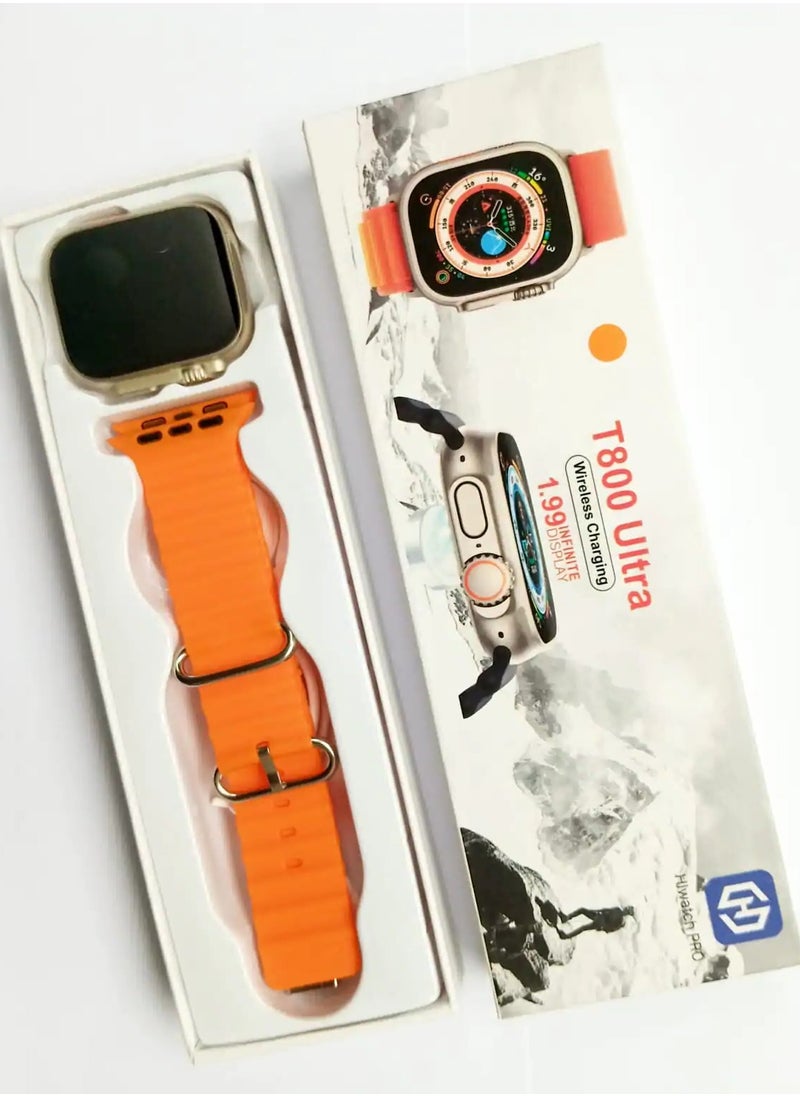 Generic T800 Ultra Smart watch, Biggest Display Smart Watch. 1.99 Infinite Display Biggest Screen Wireless Call Smart watch  - Image 1