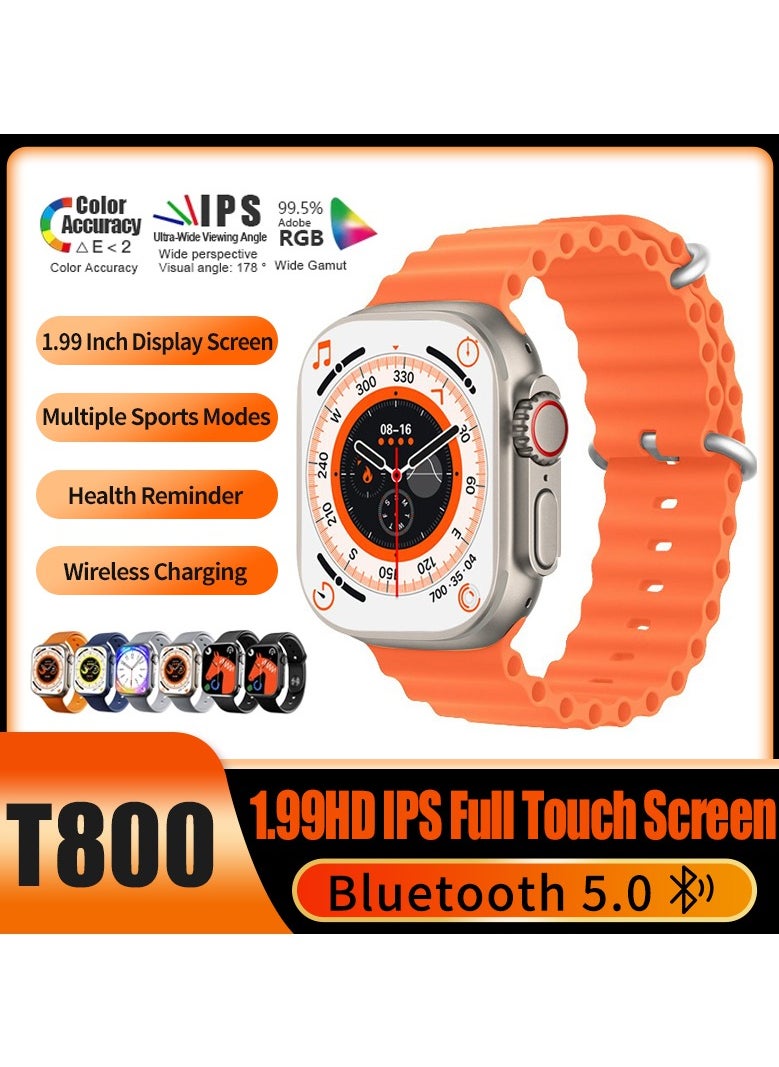 Generic T800 Ultra Smart watch, Biggest Display Smart Watch. 1.99 Infinite Display Biggest Screen Wireless Call Smart watch  - Image 4
