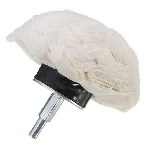 BRUSH HOUSE 1 PC 100mm Cotton Dome Polishing Wheel Mop Buffing Wheel for Rotary Tool Pack of 1 - Image 1