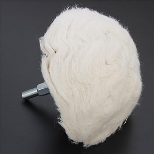 BRUSH HOUSE 1 PC 100mm Cotton Dome Polishing Wheel Mop Buffing Wheel for Rotary Tool Pack of 1 - Image 3