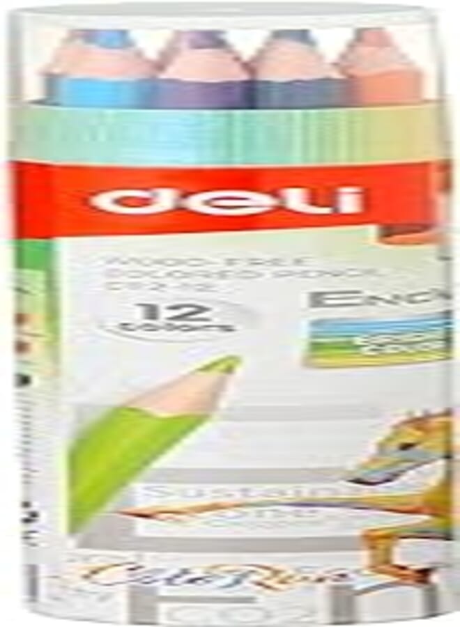 Deli coloring product colored pencil c112-12 assorted