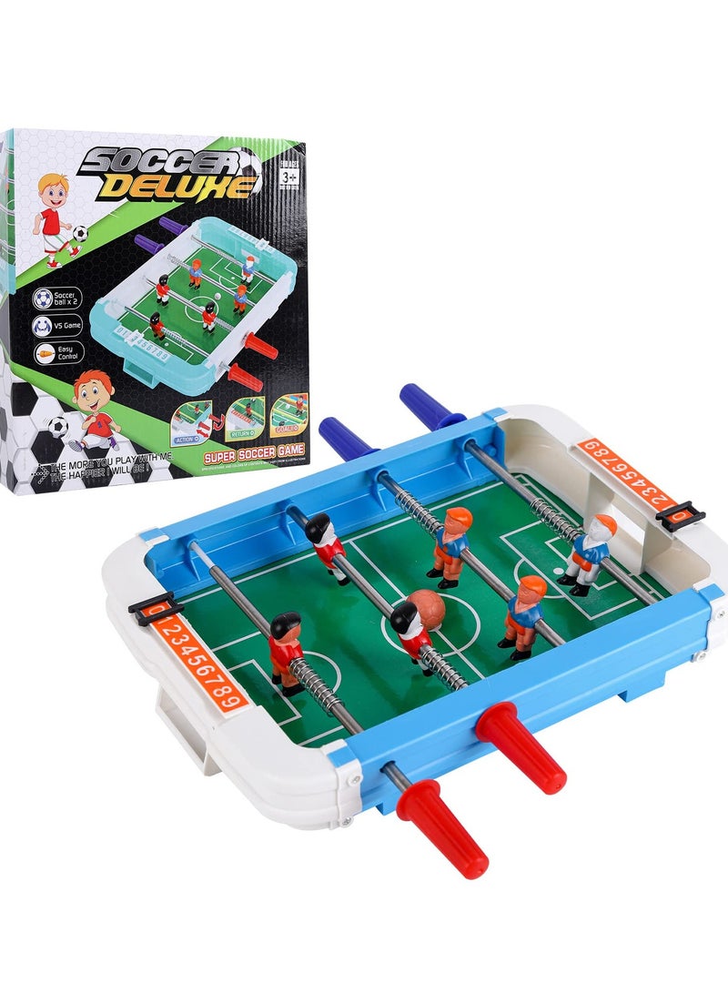 SYOSI Mini Tabletop Football, Portable Mini Tabletop Soccer Game Desktop 2-Player Tabletop Football Game Interactive Soccer Game Toy for Kids Adults Birthday Party Tabletop Game  - Image 1