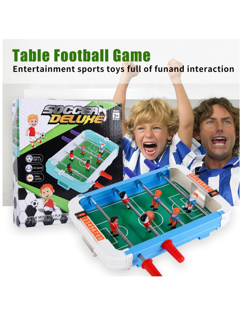 SYOSI Mini Tabletop Football, Portable Mini Tabletop Soccer Game Desktop 2-Player Tabletop Football Game Interactive Soccer Game Toy for Kids Adults Birthday Party Tabletop Game  - Image 3
