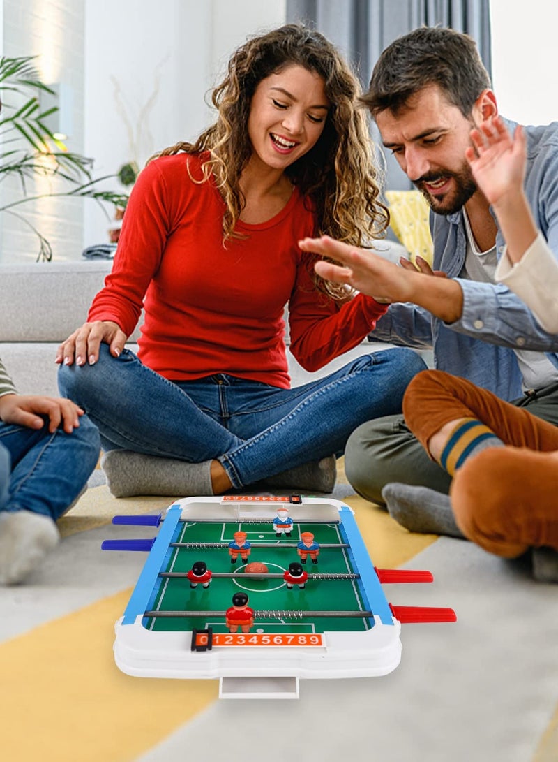 SYOSI Mini Tabletop Football, Portable Mini Tabletop Soccer Game Desktop 2-Player Tabletop Football Game Interactive Soccer Game Toy for Kids Adults Birthday Party Tabletop Game  - Image 4