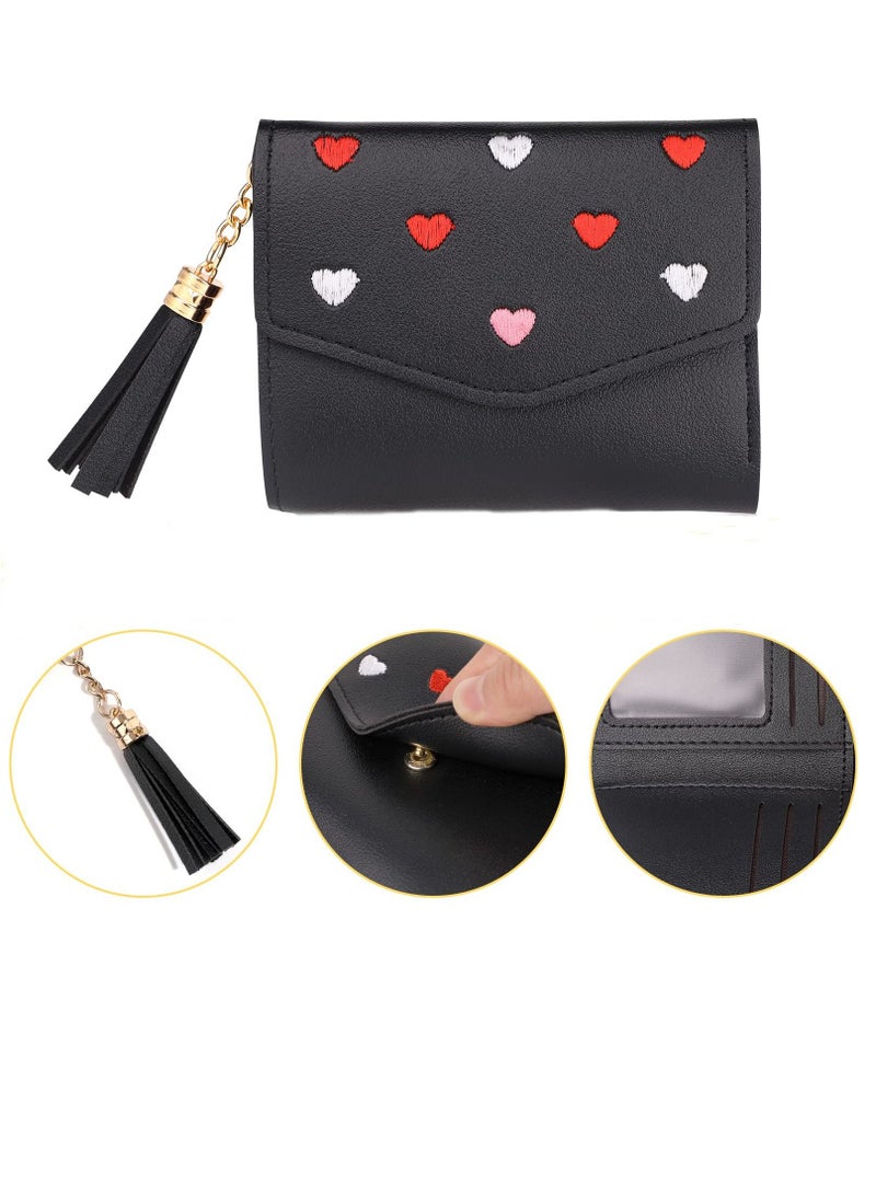 SYOSI Purses for Women Soft Pu Leather Ladies Purses Womens Purse with 5 Card Slots and Roomy Compartments Girls Purses for Teenagers Black - Image 2