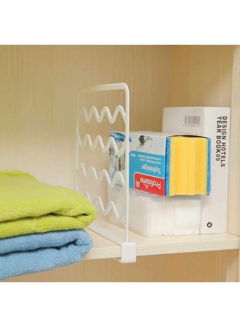 Closet shelf dividers – a hole-free, mountable organizer for clothes, books, and bedroom shelf organization - Image 2