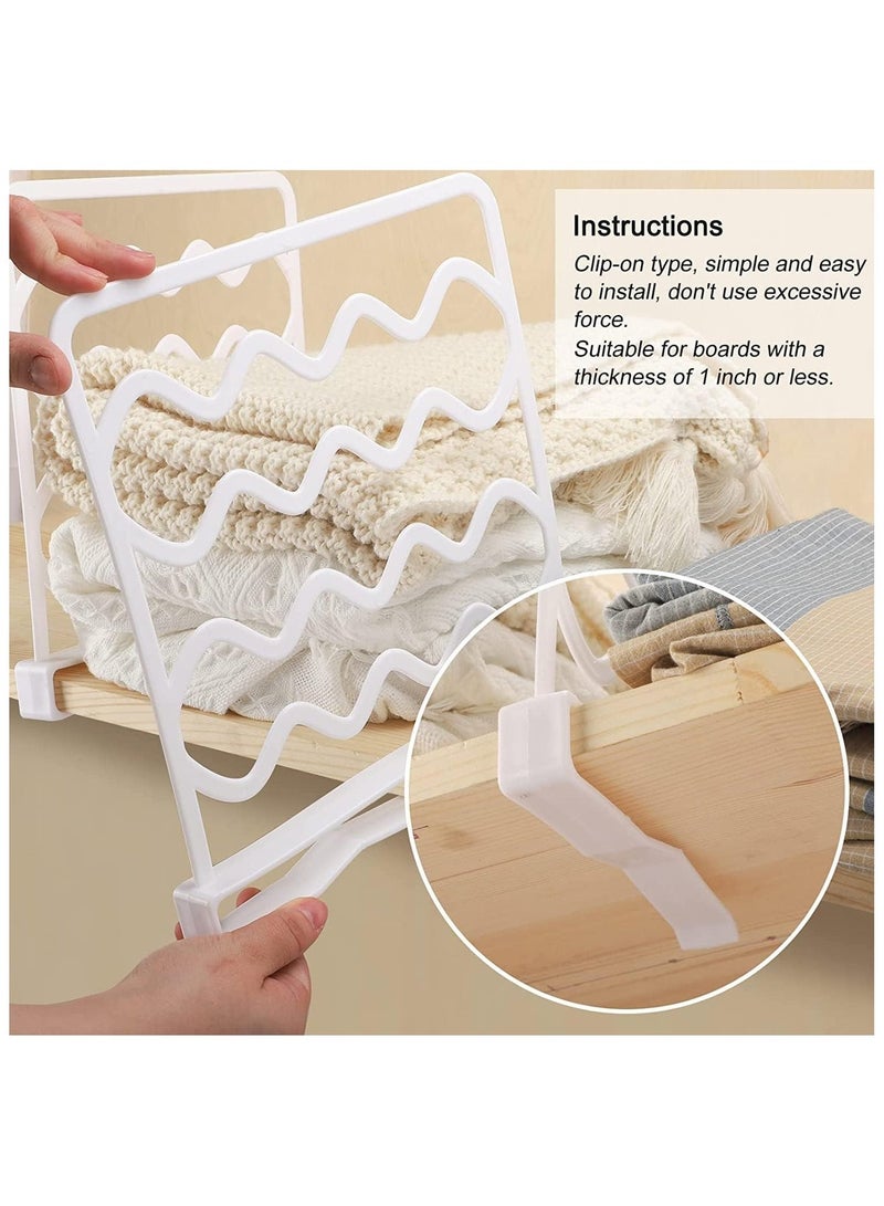 Closet shelf dividers – a hole-free, mountable organizer for clothes, books, and bedroom shelf organization - Image 4