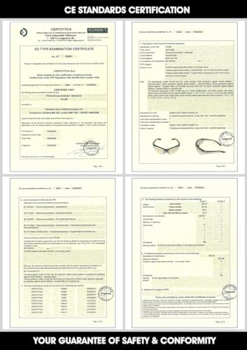 voltX 'Constructor' BIFOCAL Reading Safety Glasses (Clear +2.0 Dioptre) ANSI Z87.1+ & CE EN166F, Certified/Cycling Sports Glasses Includes Safety Cord + UV400 Anti Fog Coated Lens - Image 5