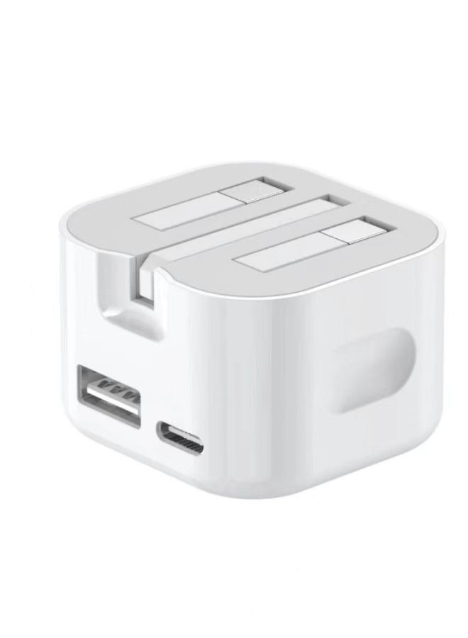 بيوينتي 35W أ + ج شاحن مزدوج ميناء شحن سريع الرأس ، تنطبق على اي فون 14 / 14 / 14 برو ماكس / 13 / 12 وغيرها من الطائرات بدون طيار آي باد التبديل سماعة الروبوت - Image 3