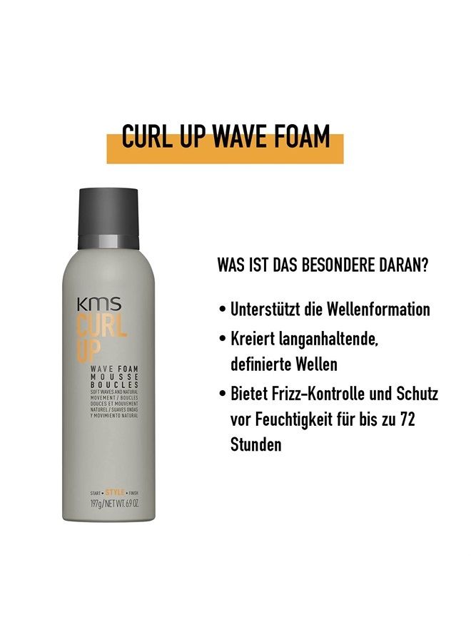 kms CURLUP Curl Defining Wave Foam Mousse, 6.9 Oz - Image 2