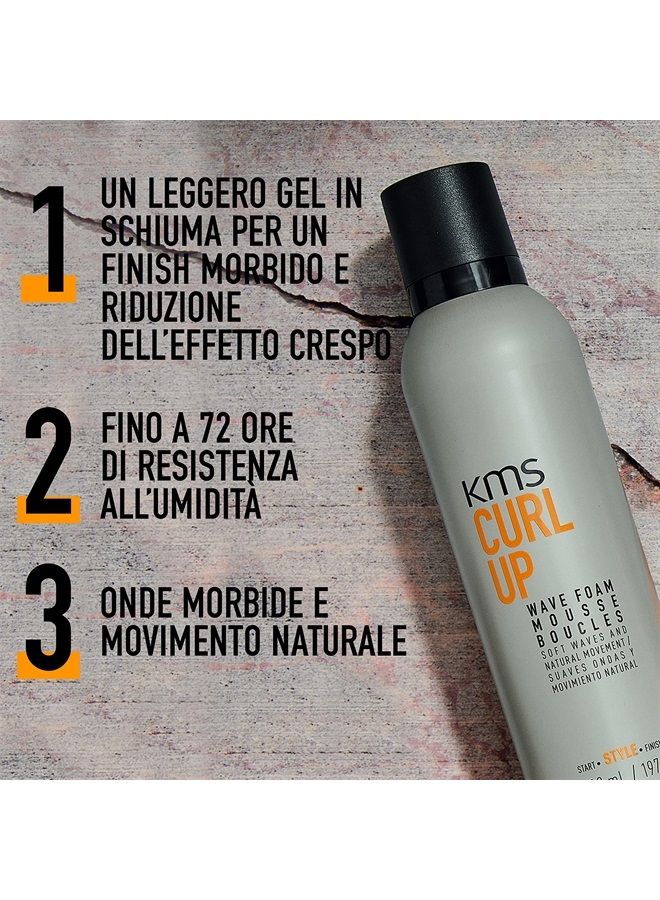 kms CURLUP Curl Defining Wave Foam Mousse, 6.9 Oz - Image 3