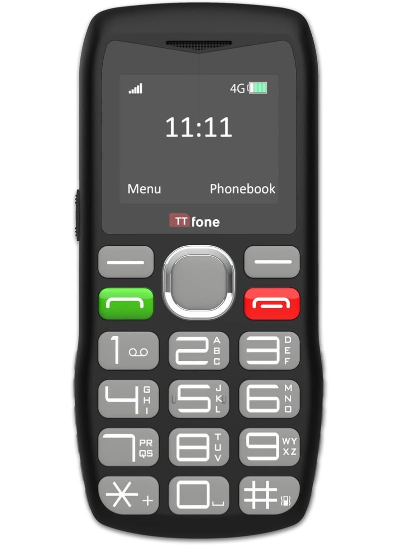 TTfone TT890 4G Senior Phone – Easy to Use Big Button Mobile Phone with Emergency Assistance Button, USB-C Charging, Bluetooth, Camera (with USB Cable) - Image 3