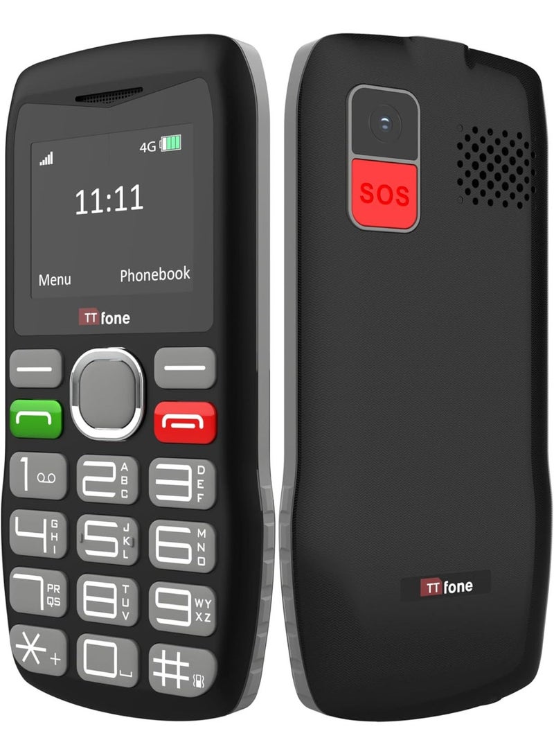 TTfone TT890 4G Senior Phone – Easy to Use Big Button Mobile Phone with Emergency Assistance Button, USB-C Charging, Bluetooth, Camera (with USB Cable) - Image 5