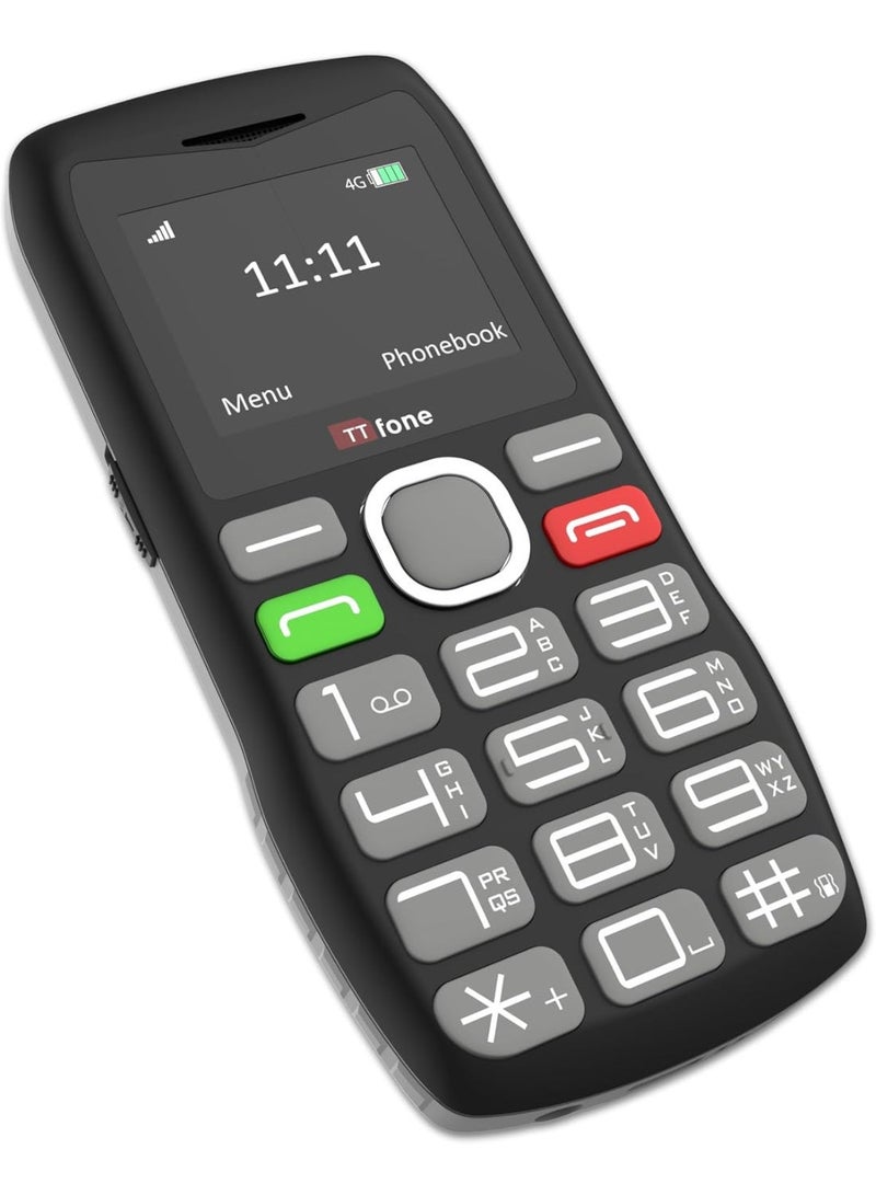 TTfone TT890 4G Senior Phone – Easy to Use Big Button Mobile Phone with Emergency Assistance Button, USB-C Charging, Bluetooth, Camera (with USB Cable) - Image 2