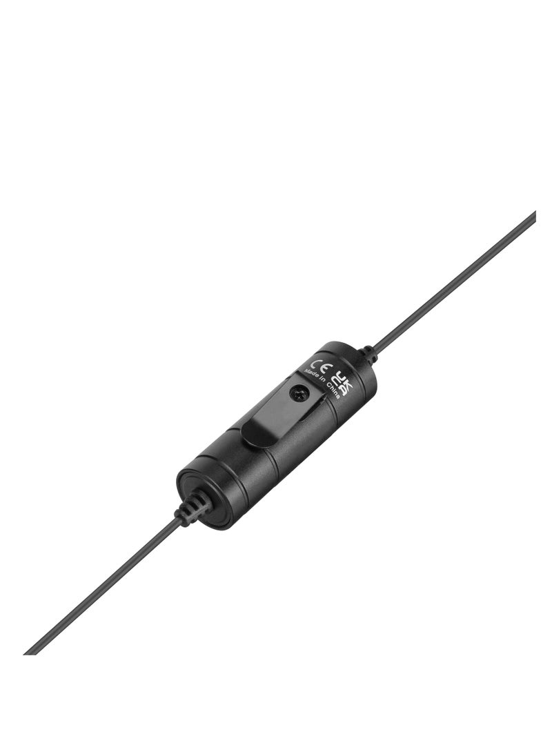 BOYA - BY-M1S Lavalier Lapel Microphone , Omnidirectional Condenser Mic for Android Smartphone DSLR Camera, Audio Recorders, PC Laptop Recording - Image 1