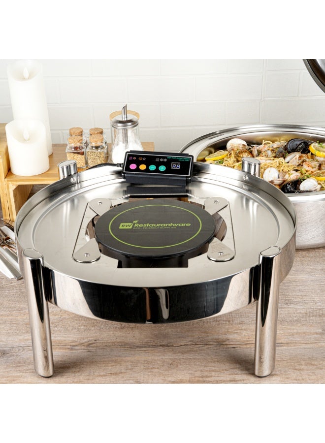 Restaurantware Induction Warming Unit for Compatible Chafers - 1000W - Adjustable - 1ct Box - Met Lux  - Image 4