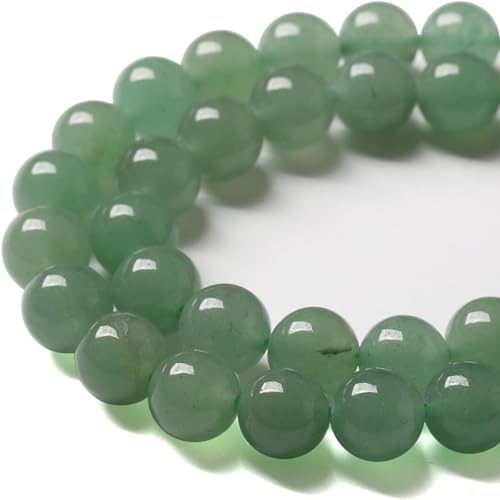 LIFAVOVY 6mm Natural Green Aventurine Beads Round Gemstone Loose Beads for Jewelry Making 15"(58-60pcs/strand) - Image 2
