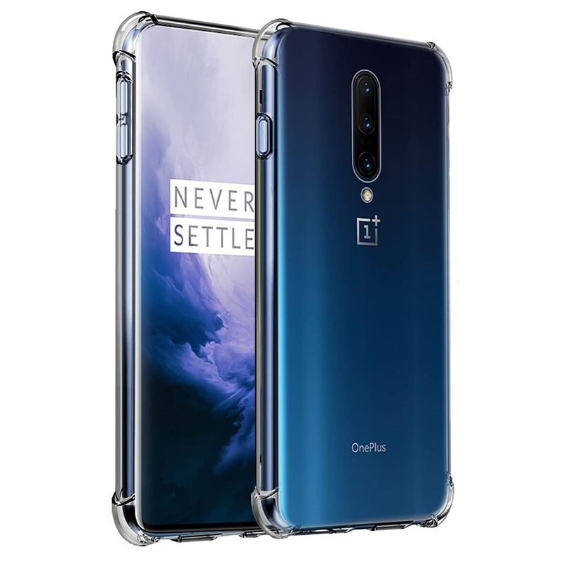 iCoverCase for OnePlus 7 Pro Case Clear, Corner Shockproof Protective Phone Case Soft TPU Slim Thin Case for OnePlus 7 Pro - Clear - Image 1