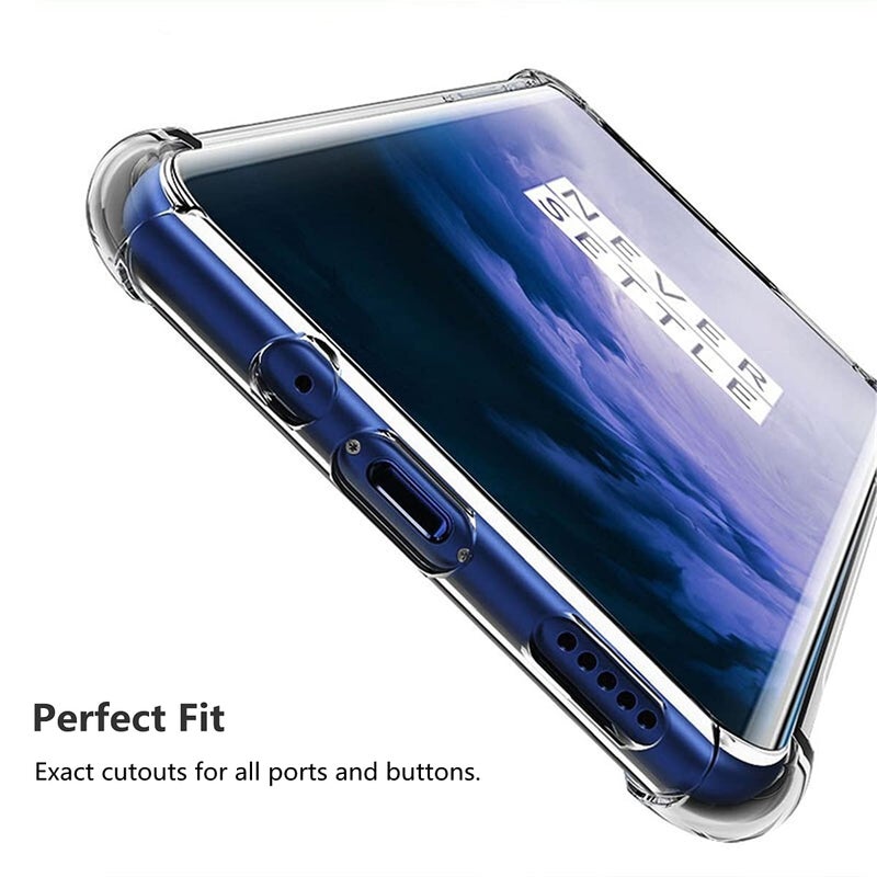 iCoverCase for OnePlus 7 Pro Case Clear, Corner Shockproof Protective Phone Case Soft TPU Slim Thin Case for OnePlus 7 Pro - Clear - Image 5