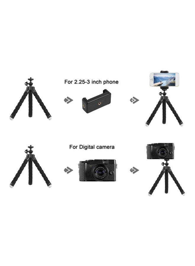 NIBEMINENT Mini Flexible Sponge Octopus Stand Tripod With BT Remote Black - Image 2