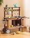 ROBUD Mud Kitchen for Kids Outdoor with Wheels Wooden Outdoor Play Kitchen Kids Mud Kitchen with Removable Sink Faucet Monteeori Toys for Children Ages 3 Years WG403 - Image 2