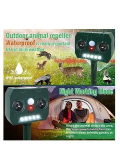 Rightsure Solar Ultrasonic Animal Repeller,2023 New Powered Animal Repeller,Ultrasonic Squirrels Deterrent Waterproof Dog Repeller,Solar Motion Sensor for Yard Garden Farm  - Image 3