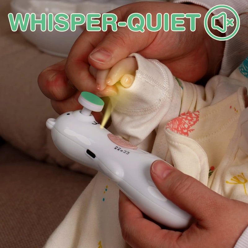 haakaa Electric Nail Trimmer Replacement Pads Baby Nail Trimmer Heads Compatible with All haakaa Nail Trimmers, Suitable for 3-6 Months, Blue - Image 4