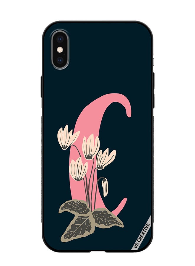 VR CREATIVE Protective Case Cover For Apple iPhone XS Max Alphabet C Design Multicolour - Image 1
