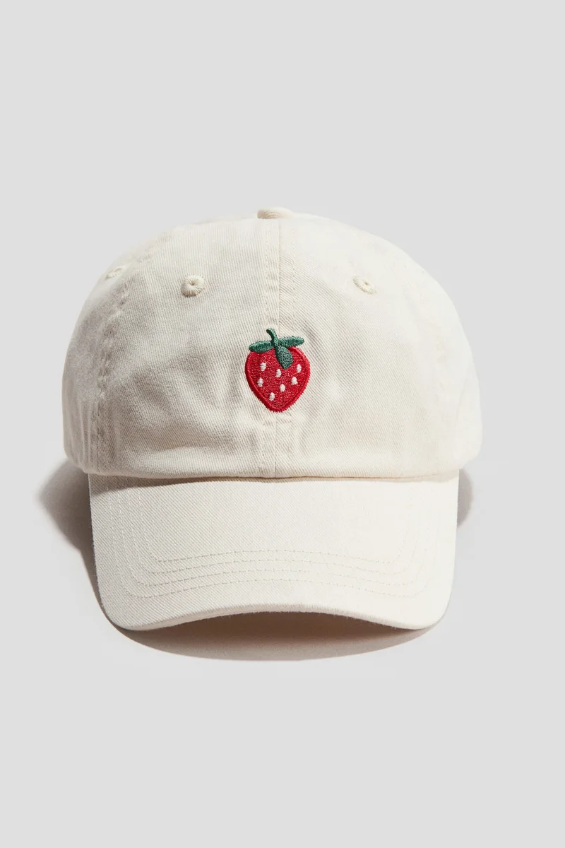 اتش اند ام قبعة بتفاصيل مطرزة