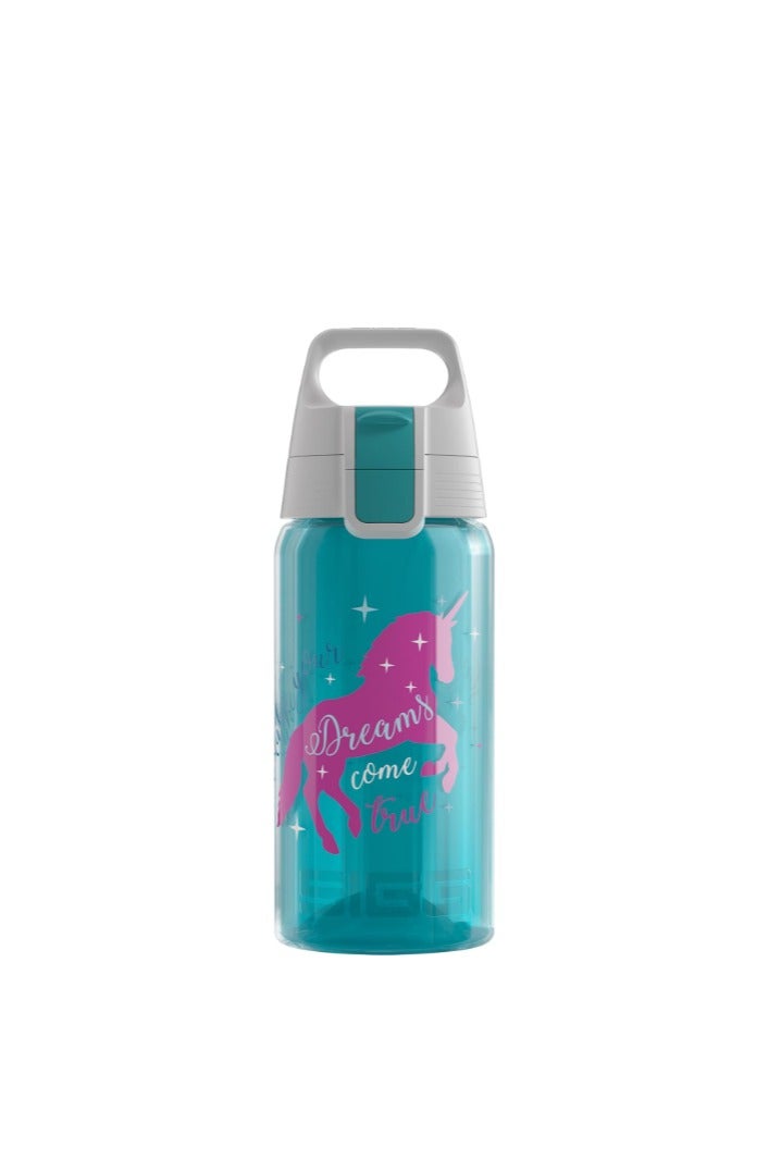 Sigg SIGG Viva One Kids Water Bottle 17 oz – Unicorn Design – Leakproof BPA-Free Drink Bottle with One-Hand Lid – Dishwasher Safe – Perfect for School, Sports & Bike Rides - Image 1