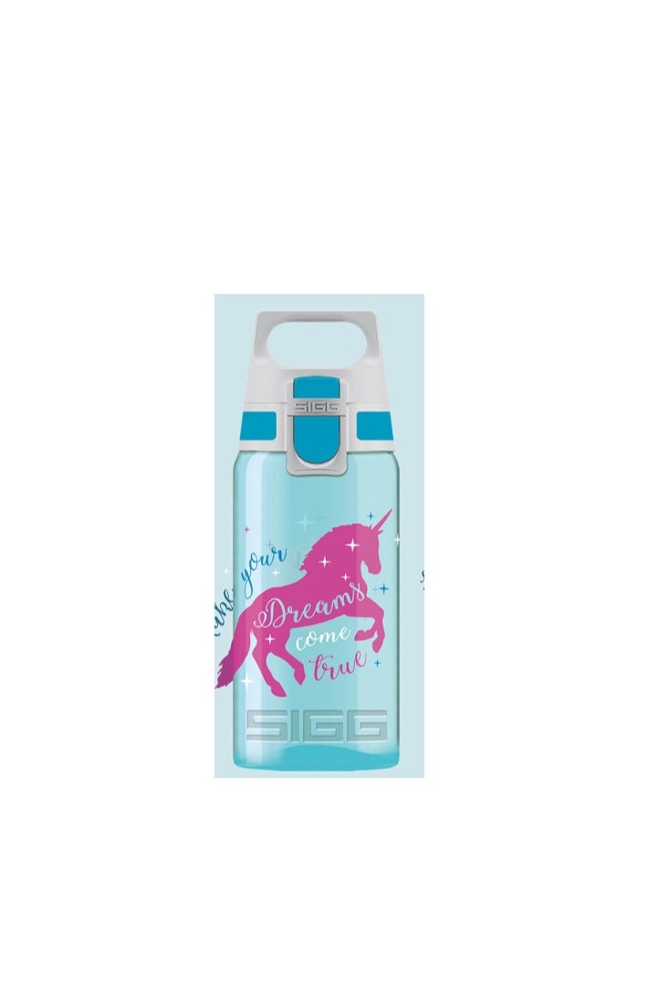 Sigg SIGG Viva One Kids Water Bottle 17 oz – Unicorn Design – Leakproof BPA-Free Drink Bottle with One-Hand Lid – Dishwasher Safe – Perfect for School, Sports & Bike Rides - Image 4