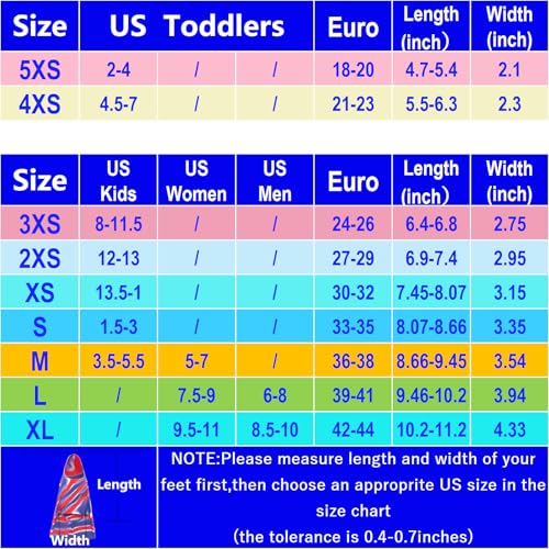 Gugmoy Swimming Training Fins,Kids Swim Fins,Comfortable Swimming Flippers Suitable for Children,Beginners,Girls,Boys,Adults (2Z-BlueWhiteRed, XXS) - Image 4
