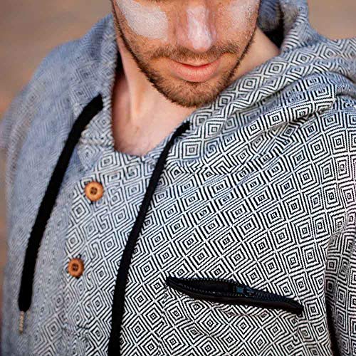 Open Road Goods Surf Poncho - 100 Cotton Adult Hooded Changing Towel | Grey Black Turkish Robe | Surf Change Poncho, Surfers Robe, Wetsuit Changing Robe | Men & Womens Swim Parka - Image 1