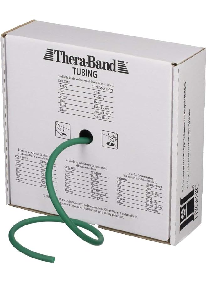 TheraBand Professional Latex Resistance Tubes 25 Foot Box of Tubing for Core and Full Body Workouts Resistance Exercise for Physical Therapy Lower Body Pilates & Home Workouts Various Resistances - Image 1