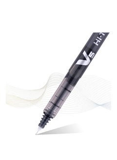 PILOT 4-Piece Hi-tecpoint V5 Fine Rollerball Pen Black Ink  - Image 2