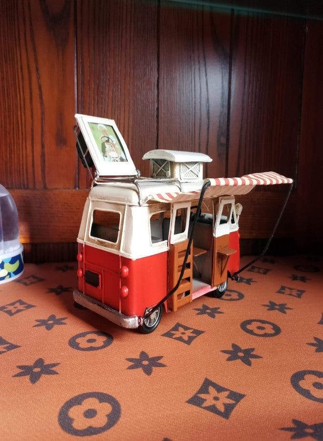 VANLAXY خمر شاحنة التخييم نموذج تمثال نموذج الحافلة - Image 5