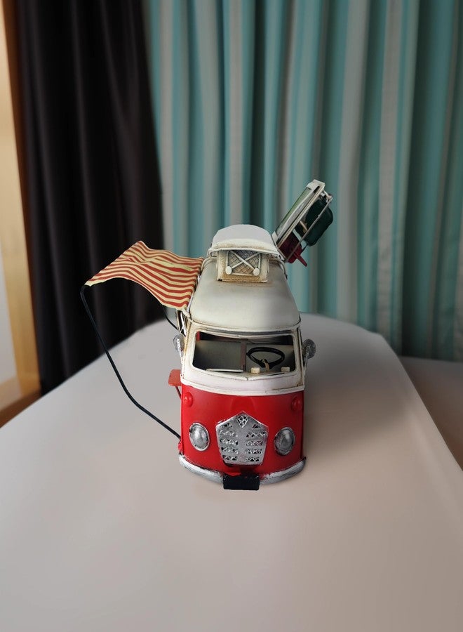 VANLAXY خمر شاحنة التخييم نموذج تمثال نموذج الحافلة - Image 3