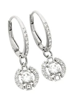 Chomel Rhodium Plated Stainless Steel Dangle Earrings  - Image 1
