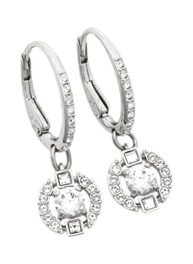 Chomel Rhodium Plated Stainless Steel Dangle Earrings  - Image 1